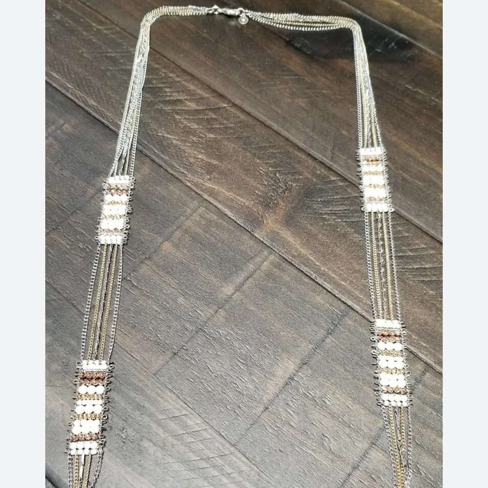 Stella & Dot Dakota necklace, mixed beads chain